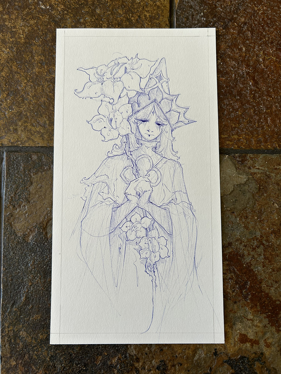 Original Ballpoint Pen - "Truthless Recluse"