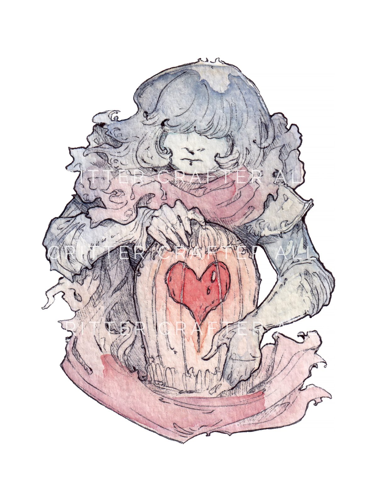 Wooden Pin - "DR: Cage with Human Parts"